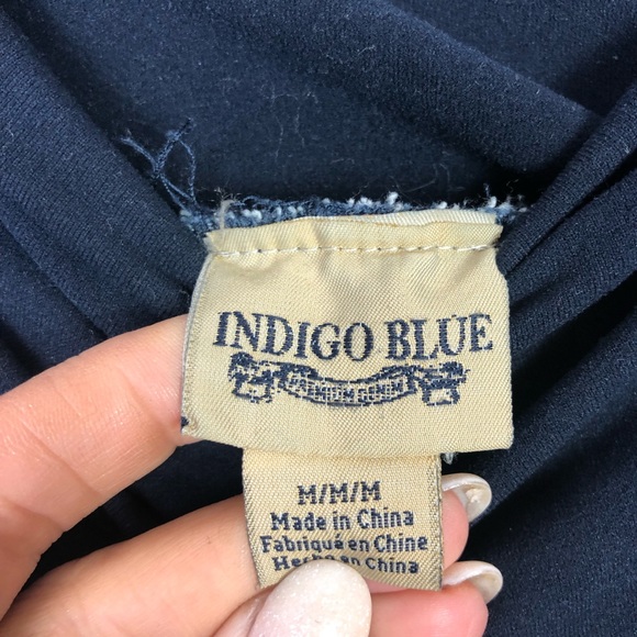 Indigo Blue Skinny Maternity Jeans - Picture 4 of 6